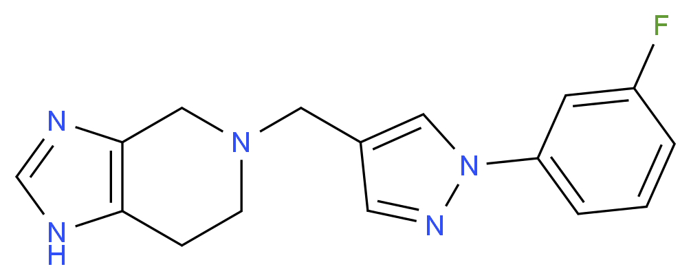 5-{[1-(3-fluorophenyl)-1H-pyrazol-4-yl]methyl}-4,5,6,7-tetrahydro-1H-imidazo[4,5-c]pyridine_Molecular_structure_CAS_)