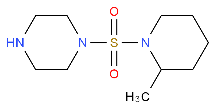 1-[(2-methylpiperidin-1-yl)sulfonyl]piperazine_Molecular_structure_CAS_)