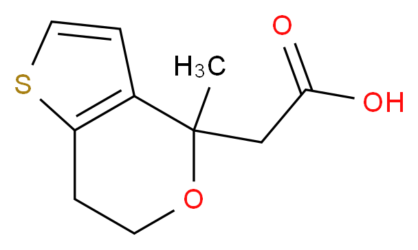 (4-methyl-6,7-dihydro-4H-thieno[3,2-c]pyran-4-yl)acetic acid_Molecular_structure_CAS_57153-43-2)