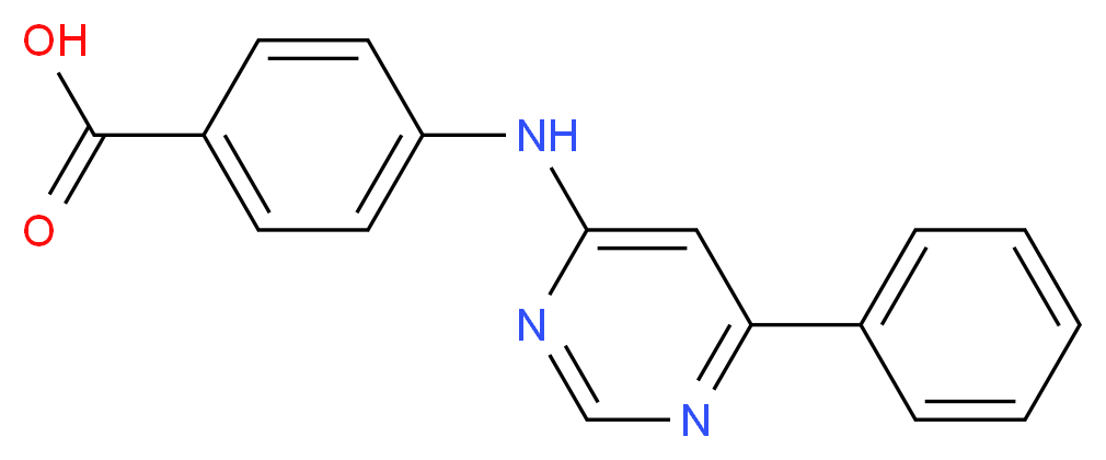 4-[(6-Phenylpyrimidin-4-yl)amino]benzoic acid_Molecular_structure_CAS_)