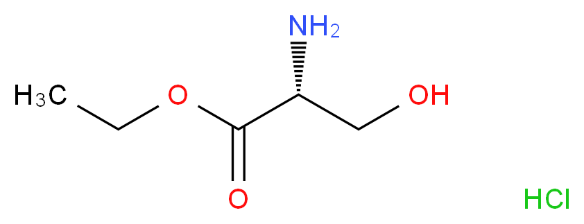 (R)-Ethyl 2-amino-3-hydroxypropanoate hydrochloride_Molecular_structure_CAS_104055-46-1)