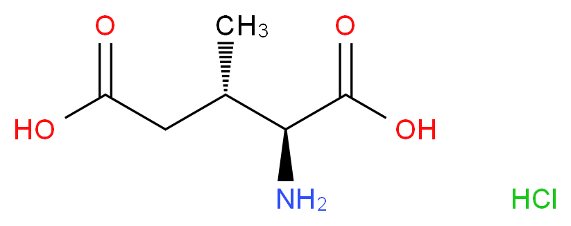 (2S,3S)-3-Methylglutamic Acid Hydrochloride Salt_Molecular_structure_CAS_910548-22-0)
