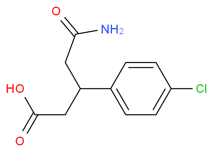 5-Amino-3-(4-chlorophenyl)-5-oxopentanoic acid_Molecular_structure_CAS_1141-23-7)