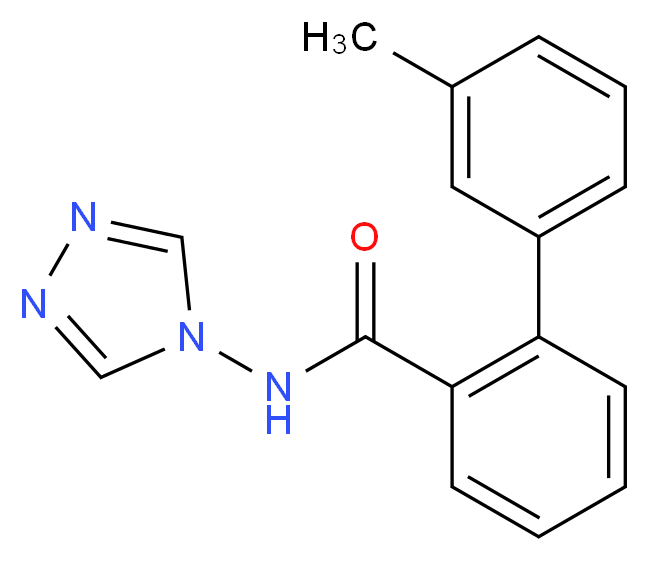 3'-methyl-N-4H-1,2,4-triazol-4-ylbiphenyl-2-carboxamide_Molecular_structure_CAS_)