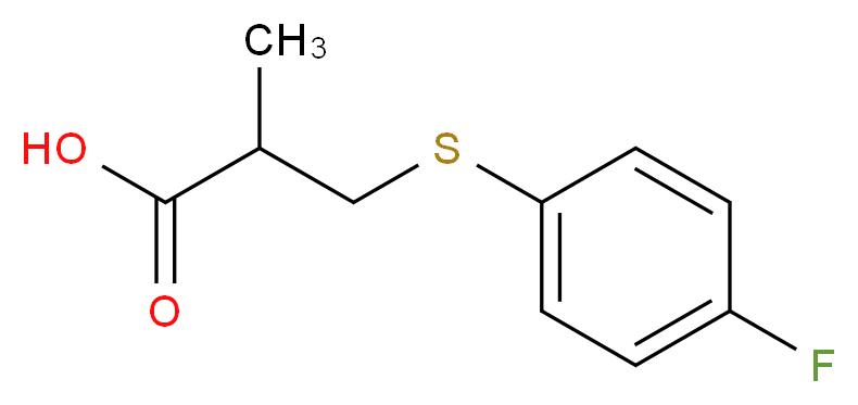 3-[(4-fluorophenyl)sulfanyl]-2-methylpropanoic acid_Molecular_structure_CAS_)