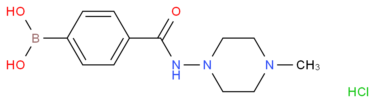 (4-((4-Methylpiperazin-1-yl)carbamoyl)phenyl)boronic acid hydrochloride_Molecular_structure_CAS_913835-43-5)