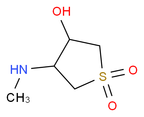 4-(Methylamino)tetrahydrothiophene-3-ol 1,1-dioxide_Molecular_structure_CAS_66419-61-2)