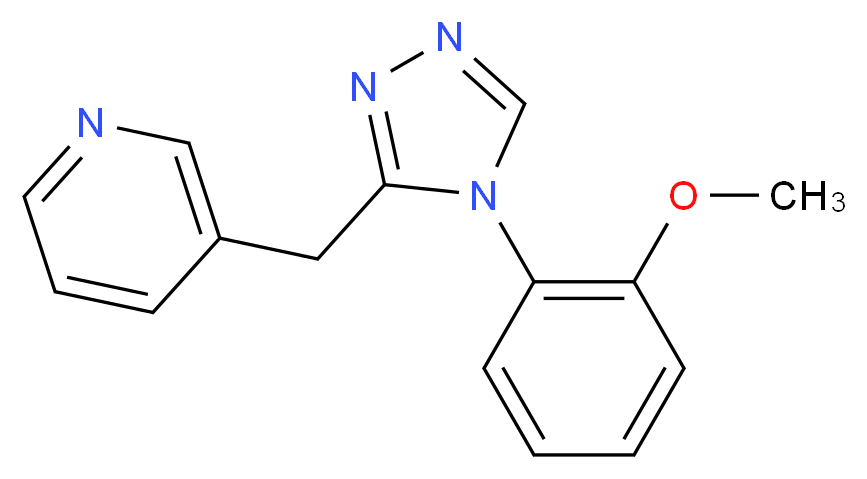 3-{[4-(2-methoxyphenyl)-4H-1,2,4-triazol-3-yl]methyl}pyridine_Molecular_structure_CAS_)