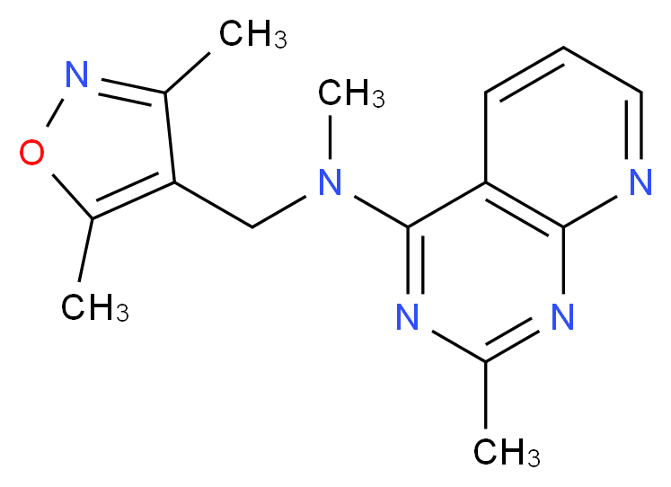 N-[(3,5-dimethylisoxazol-4-yl)methyl]-N,2-dimethylpyrido[2,3-d]pyrimidin-4-amine_Molecular_structure_CAS_)
