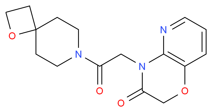 4-[2-(1-oxa-7-azaspiro[3.5]non-7-yl)-2-oxoethyl]-2H-pyrido[3,2-b][1,4]oxazin-3(4H)-one_Molecular_structure_CAS_)