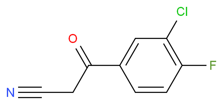 3-(3-chloro-4-fluorophenyl)-3-oxopropanenitrile_Molecular_structure_CAS_)
