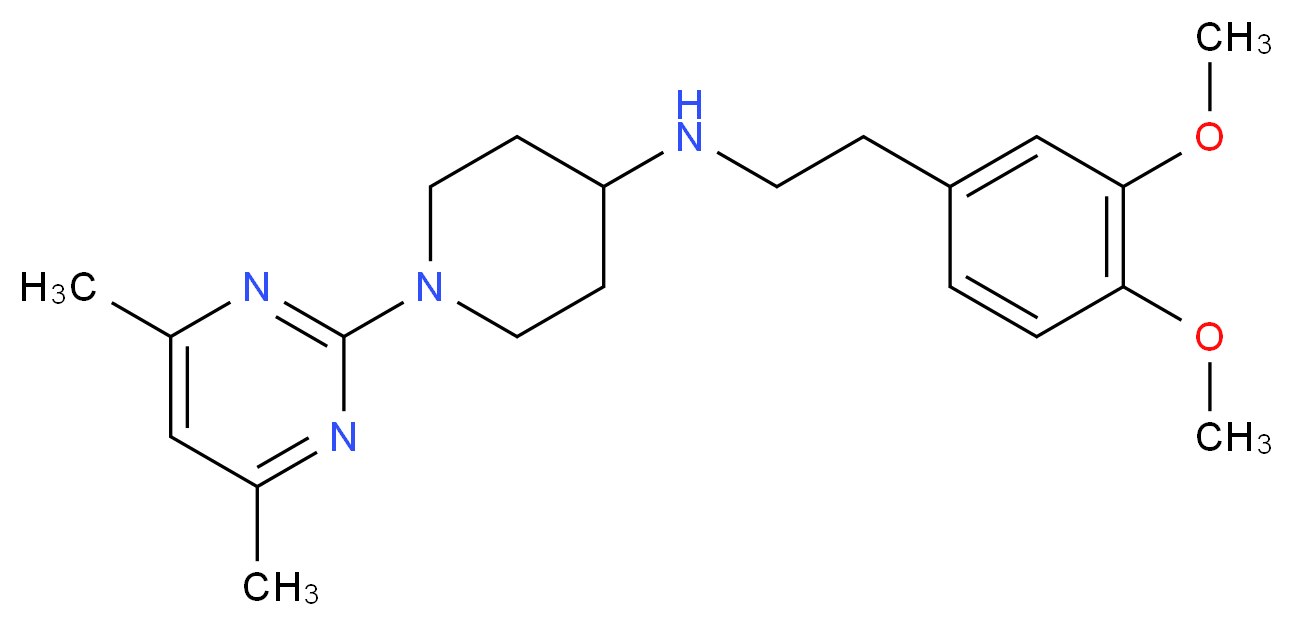 N-[2-(3,4-dimethoxyphenyl)ethyl]-1-(4,6-dimethylpyrimidin-2-yl)piperidin-4-amine_Molecular_structure_CAS_)