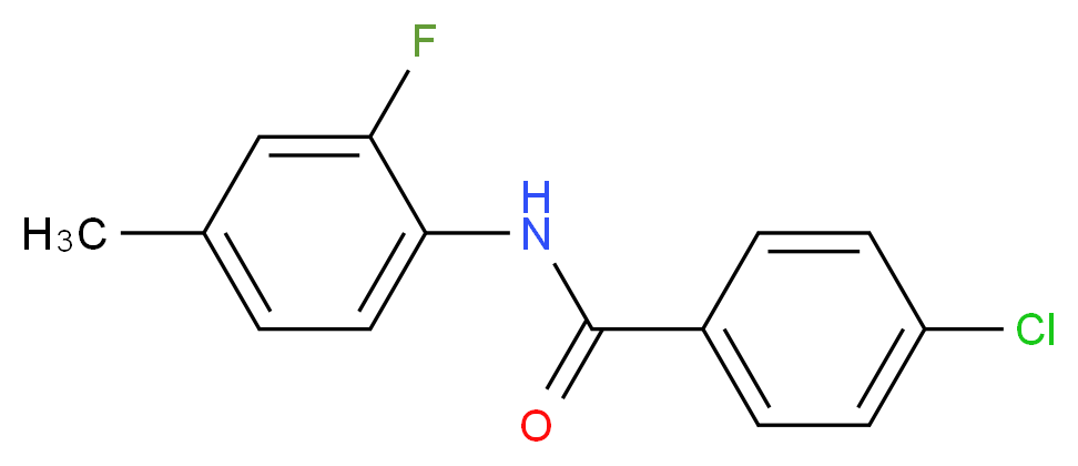 4-Chloro-N-(2-fluoro-4-methylphenyl)benzamide_Molecular_structure_CAS_1017108-34-7)