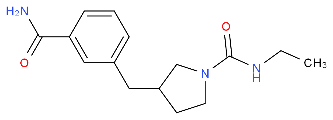 3-[3-(aminocarbonyl)benzyl]-N-ethyl-1-pyrrolidinecarboxamide_Molecular_structure_CAS_)