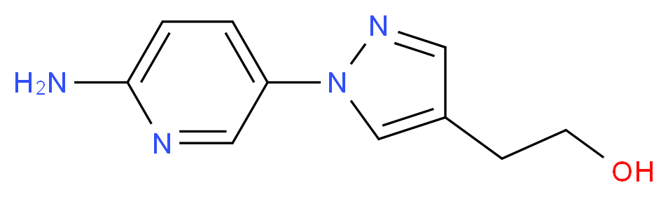 2-[1-(6-aminopyridin-3-yl)-1H-pyrazol-4-yl]ethanol_Molecular_structure_CAS_)