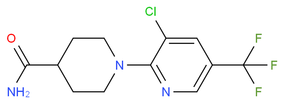 1-[3-Chloro-5-(trifluoromethyl)pyridin-2-yl]piperidine-4-carboxamide_Molecular_structure_CAS_)