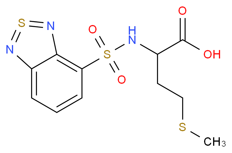 4-({[1-carboxy-3-(methylthio)propyl]amino}sulfonyl)-2,1,3-benzothiadiazol_Molecular_structure_CAS_)