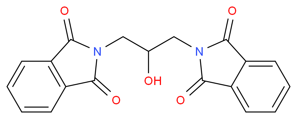 2,2'-(2-Hydroxypropane-1,3-diyl)bis(1H-isoindole-1,3(2H)-dione)_Molecular_structure_CAS_)