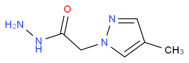 2-(4-Methyl-1H-pyrazol-1-yl)acetohydrazide_Molecular_structure_CAS_)