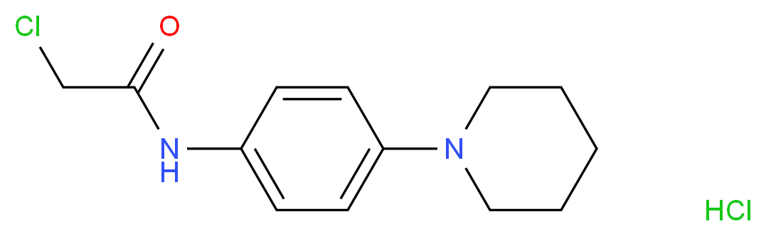 2-chloro-N-(4-piperidin-1-ylphenyl)acetamide hydrochloride_Molecular_structure_CAS_)