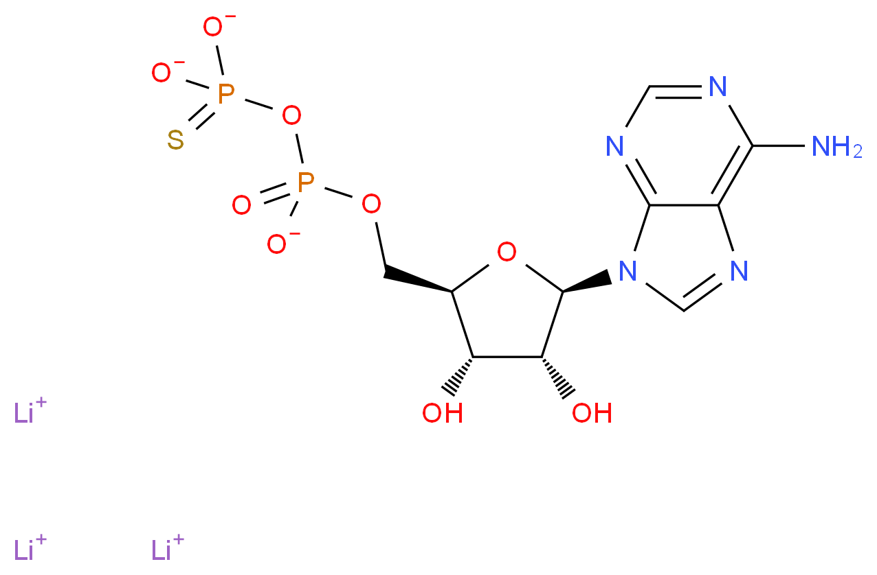 Adenosine 5′-[β-thio]diphosphate trilithium salt_Molecular_structure_CAS_73536-95-5)
