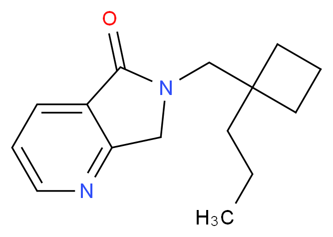 6-[(1-propylcyclobutyl)methyl]-6,7-dihydro-5H-pyrrolo[3,4-b]pyridin-5-one_Molecular_structure_CAS_)