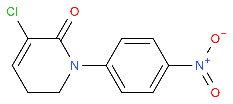 3-Chloro-1-(4-nitrophenyl)-5,6-dihydropyridin-2(1H)-one_Molecular_structure_CAS_536760-29-9)