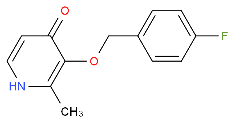 3-[(4-Fluorobenzyl)oxy]-2-methyl-4(1H)-pyridinone_Molecular_structure_CAS_)