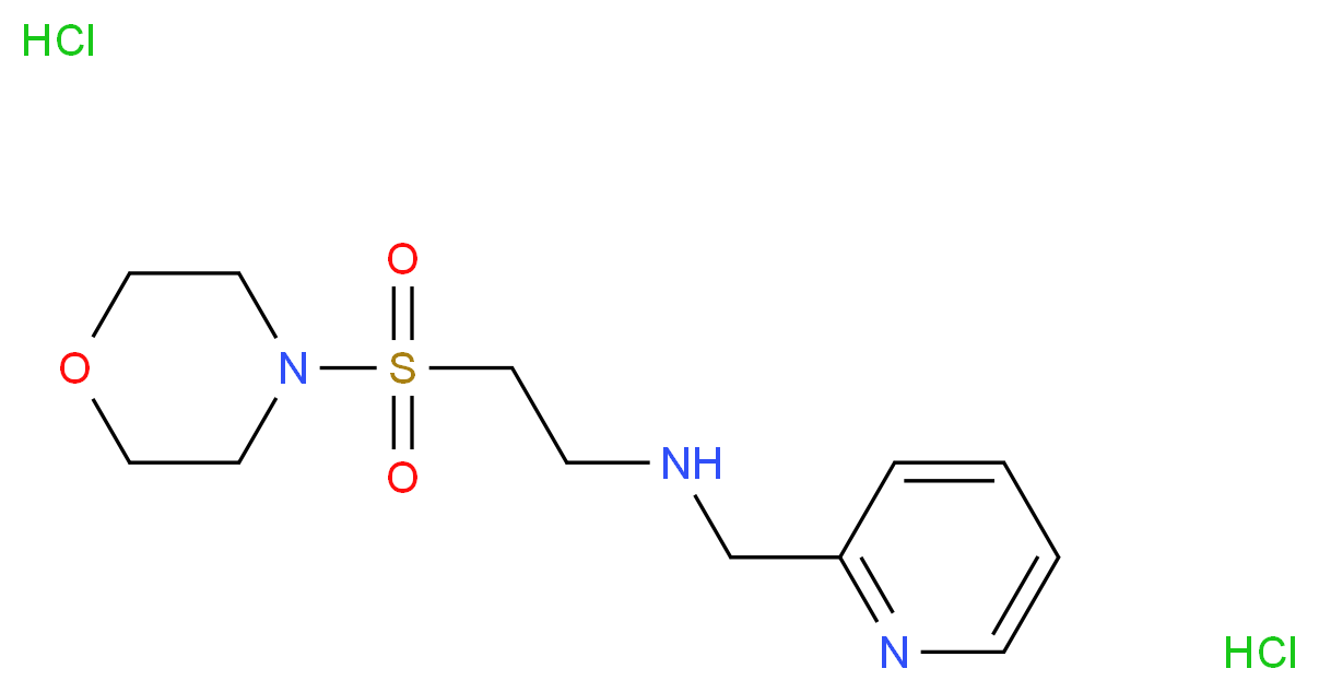 [2-(Morpholin-4-ylsulfonyl)ethyl](pyridin-2-ylmethyl)amine dihydrochloride_Molecular_structure_CAS_)