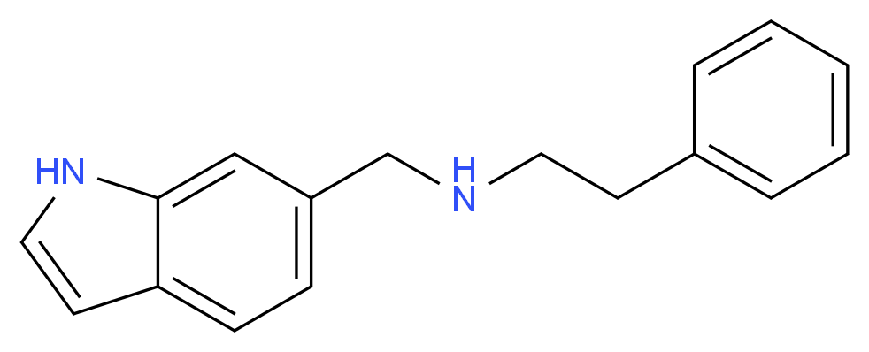 N-(1H-Indol-6-ylmethyl)-N-(2-phenylethyl)amine_Molecular_structure_CAS_)