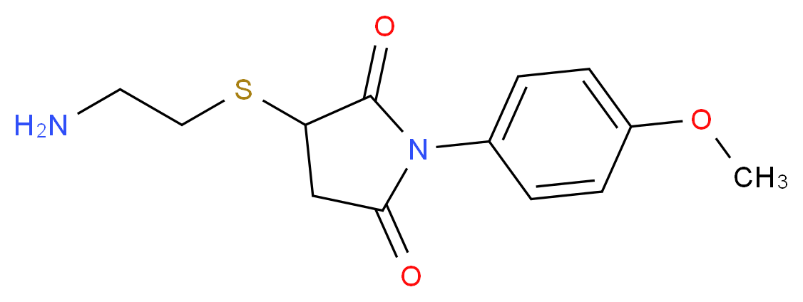 3-[(2-aminoethyl)thio]-1-(4-methoxyphenyl)pyrrolidine-2,5-dione_Molecular_structure_CAS_313379-18-9)