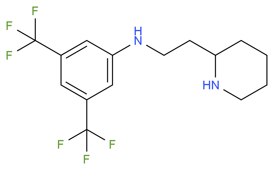 3,5-Bis(trifluoromethyl)-N-[2-(piperidin-2-yl)ethyl]aniline 97%_Molecular_structure_CAS_195371-86-9)