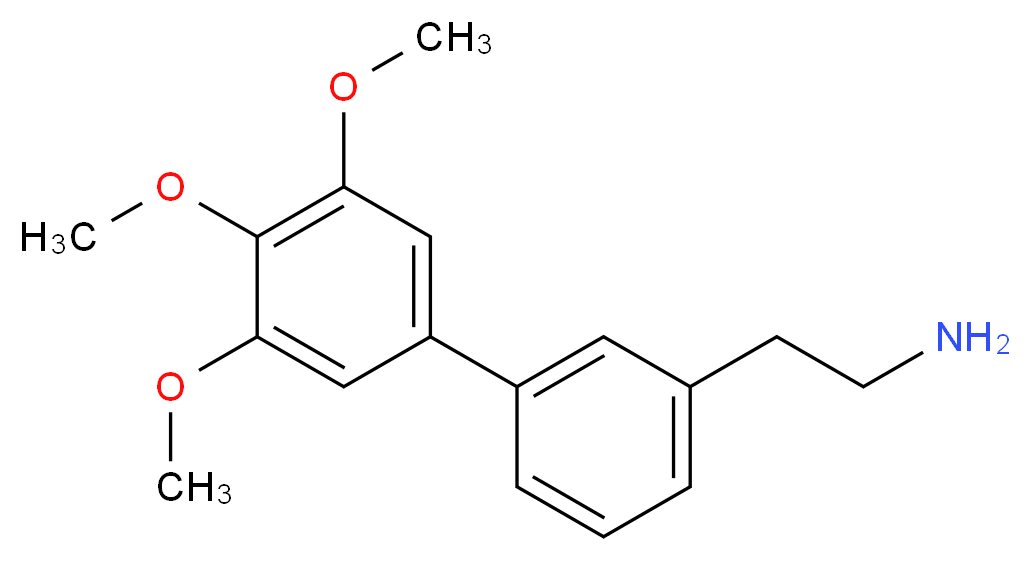 2-(3',4',5'-trimethoxybiphenyl-3-yl)ethanamine_Molecular_structure_CAS_)