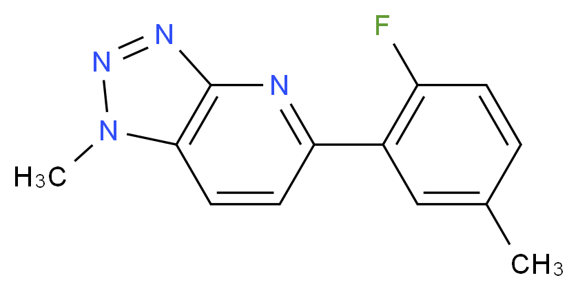 5-(2-fluoro-5-methylphenyl)-1-methyl-1H-[1,2,3]triazolo[4,5-b]pyridine_Molecular_structure_CAS_)