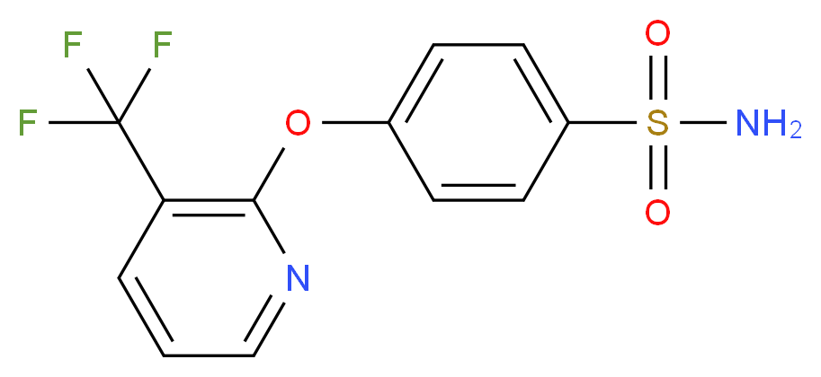 4-{[3-(Trifluoromethyl)pyridin-2-yl]oxy}benzenesulphonamide_Molecular_structure_CAS_)