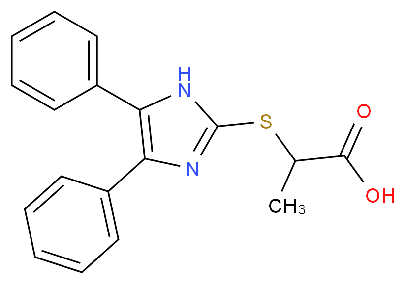 2-[(4,5-Diphenyl-1H-imidazol-2-yl)thio]-propanoic acid_Molecular_structure_CAS_)