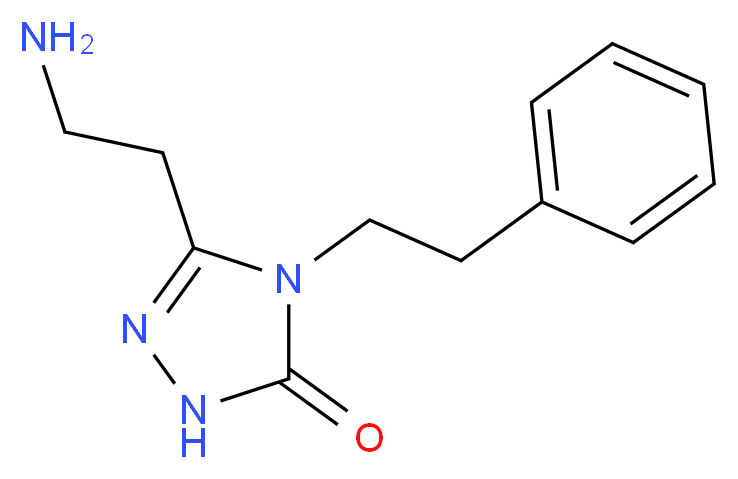 5-(2-aminoethyl)-4-(2-phenylethyl)-2,4-dihydro-3H-1,2,4-triazol-3-one_Molecular_structure_CAS_)