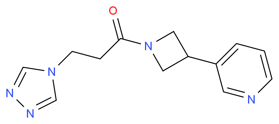 3-{1-[3-(4H-1,2,4-triazol-4-yl)propanoyl]-3-azetidinyl}pyridine_Molecular_structure_CAS_)
