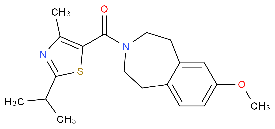 3-[(2-isopropyl-4-methyl-1,3-thiazol-5-yl)carbonyl]-7-methoxy-2,3,4,5-tetrahydro-1H-3-benzazepine_Molecular_structure_CAS_)