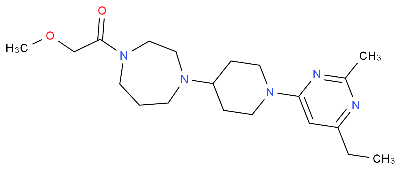 1-[1-(6-ethyl-2-methylpyrimidin-4-yl)piperidin-4-yl]-4-(methoxyacetyl)-1,4-diazepane_Molecular_structure_CAS_)