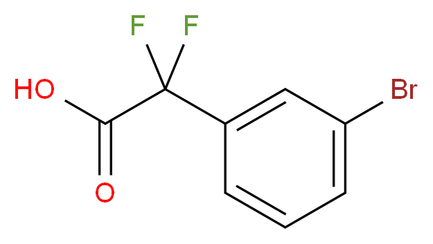2-(3-bromophenyl)-2,2-difluoroacetic acid_Molecular_structure_CAS_)
