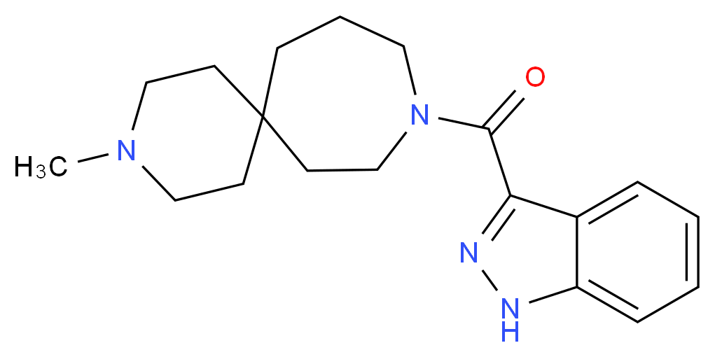 9-(1H-indazol-3-ylcarbonyl)-3-methyl-3,9-diazaspiro[5.6]dodecane_Molecular_structure_CAS_)