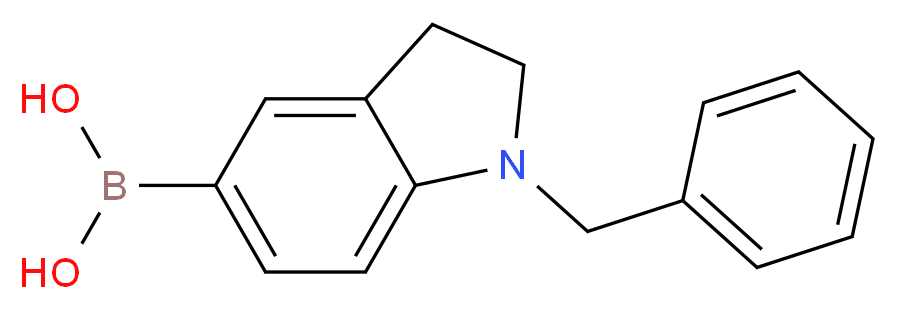 1-(BENZYL)-5-INDOLINEBORONIC ACID_Molecular_structure_CAS_)