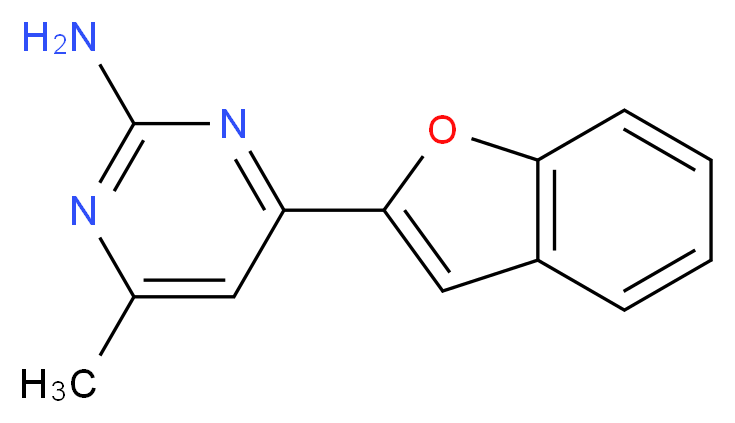4-(1-benzofuran-2-yl)-6-methyl-2-pyrimidinamine_Molecular_structure_CAS_)
