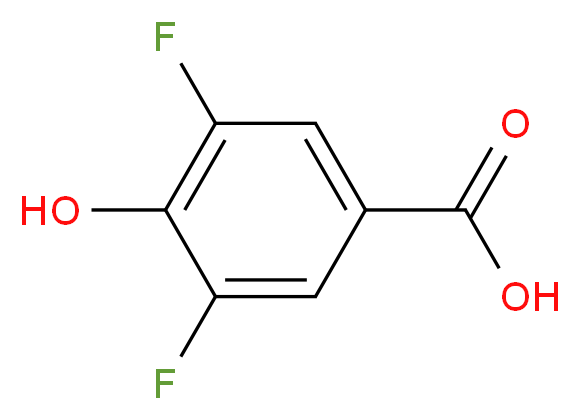 3,5-difluoro-4-hydroxybenzoic acid_Molecular_structure_CAS_)