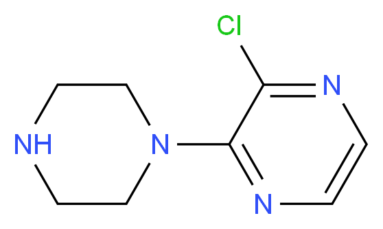 2-Chloro-3-(1-piperazinyl)pyrazine_Molecular_structure_CAS_85386-99-8)