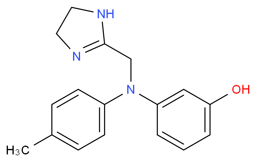 3-((4,5-dihydro-1h-imidazol-2-yl)methyl-(4-methylphenyl)-amino)phenol_Molecular_structure_CAS_50-60-2)