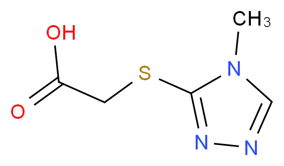 2-[(4-methyl-4H-1,2,4-triazol-3-yl)sulfanyl]acetic acid_Molecular_structure_CAS_)