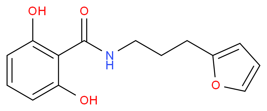 N-[3-(2-furyl)propyl]-2,6-dihydroxybenzamide_Molecular_structure_CAS_)