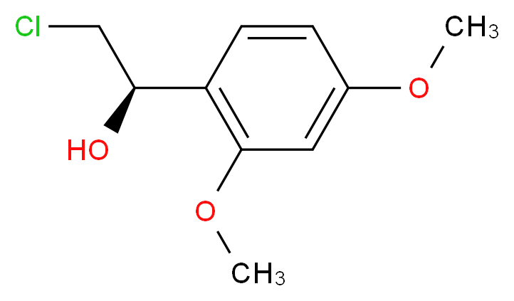 (1R)-2-chloro-1-(2,4-dimethoxyphenyl)ethanol_Molecular_structure_CAS_)
